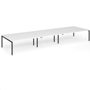 Connex Plus Goal-Post Triple Back To Back Desk - White - NWOF