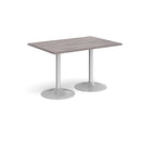 Genoa Rectangular Dining Table With Trumpet Base - Grey Oak - NWOF