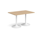 Genoa Rectangular Dining Table With Trumpet Base - Kendal Oak - NWOF