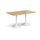 Genoa Rectangular Dining Table With Trumpet Base - Oak - NWOF