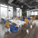 Genoa Circular Dining Table With Trumpet Base 800mm - Beech - NWOF