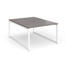 Connex Plus O Frame Back To Back Desk - Grey Oak - NWOF