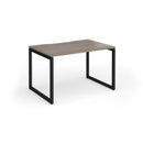 Connex Plus O Frame Single Desk - Nebraska Oak - NWOF