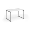 Connex Plus O Frame Single Desk - White - NWOF