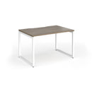 Connex Plus O Frame Single Desk - Nebraska Oak - NWOF