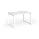 Connex Plus O Frame Single Desk - White - NWOF