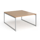 Connex Plus O Frame Back To Back Desk - Beech - NWOF