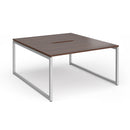 Connex Plus O Frame Back To Back Desk - Walnut - NWOF
