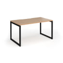 Connex Plus O Frame Single Desk - Beech - NWOF