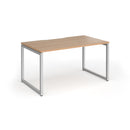 Connex Plus O Frame Single Desk - Beech - NWOF