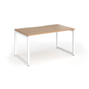 Connex Plus O Frame Single Desk - Beech - NWOF
