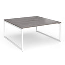 Connex Plus O Frame Back To Back Desk - Grey Oak - NWOF