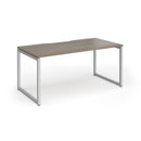 Connex Plus O Frame Single Desk - Nebraska Oak - NWOF