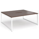 Connex Plus O Frame Back To Back Desk - Walnut - NWOF