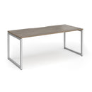 Connex Plus O Frame Single Desk - Nebraska Oak - NWOF
