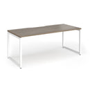 Connex Plus O Frame Single Desk - Nebraska Oak - NWOF