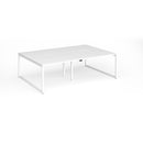 Connex Plus O Frame Double Back To Back Desk - White - NWOF