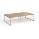 Connex Plus O Frame Double Back To Back Desk - Beech - NWOF