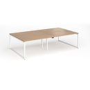 Connex Plus O Frame Double Back To Back Desk - Beech - NWOF
