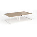 Connex Plus O Frame Double Back To Back Desk - Kendal Oak - NWOF