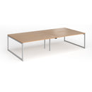 Connex Plus O Frame Double Back To Back Desk - Beech - NWOF