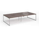 Connex Plus O Frame Double Back To Back Desk - Walnut - NWOF