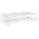 Connex Plus O Frame Double Back To Back Desk - White - NWOF