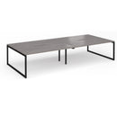 Connex Plus O Frame Double Back To Back Desk - Grey Oak - NWOF
