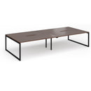 Connex Plus O Frame Double Back To Back Desk - Walnut - NWOF