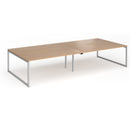 Connex Plus O Frame Double Back To Back Desk - Beech - NWOF