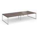 Connex Plus O Frame Double Back To Back Desk - Walnut - NWOF