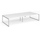 Connex Plus O Frame Double Back To Back Desk - White - NWOF