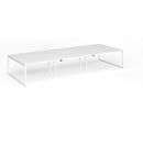 Connex Plus O Frame Triple Back To Back Desk - White - NWOF