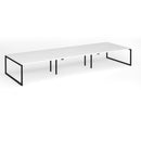 Connex Plus O Frame Triple Back To Back Desk - White - NWOF