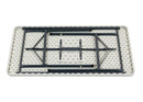 Hoya Steel Framed Table with Blow Moulded Top by Dams, featuring a sturdy steel frame and durable molded surface.