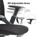 Holden Mesh Back Operator Chair With Black Fabric Seat & Headrest - NWOF