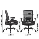 Isla Bariatric Operator Chair With Black Fabric Seat And Mesh Back - NWOF