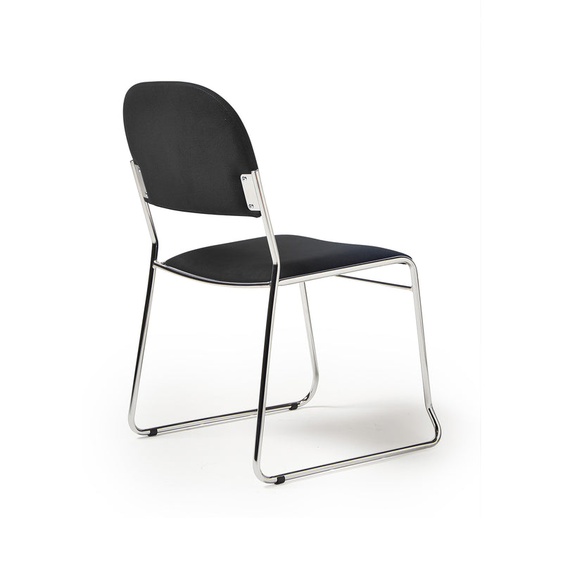 Jive Stacking Chair With Chrome Frame