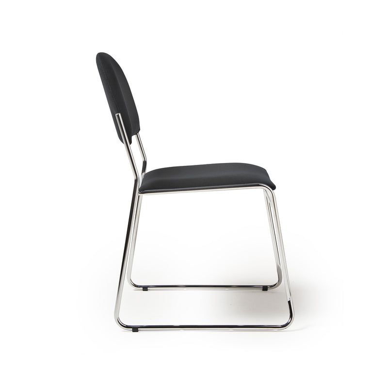 Jive Stacking Chair With Chrome Frame