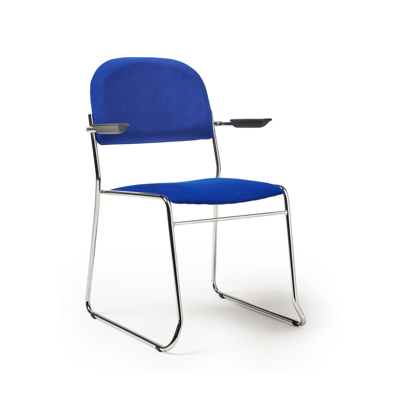 Jive Stacking Armchair With Chrome Frame