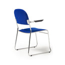 Jive Stacking Armchair With Chrome Frame - NWOF