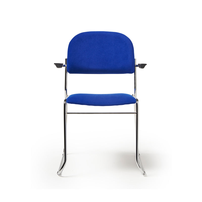 Jive Stacking Armchair With Chrome Frame