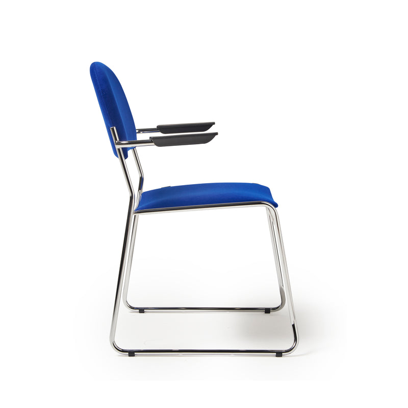 Jive Stacking Armchair With Chrome Frame