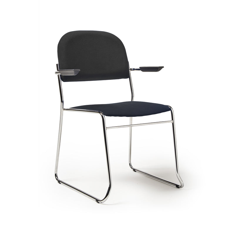 Jive Stacking Armchair With Chrome Frame