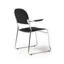 Jive Stacking Armchair With Chrome Frame - NWOF