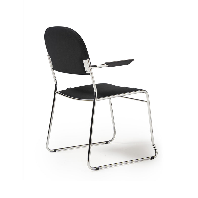 Jive Stacking Armchair With Chrome Frame