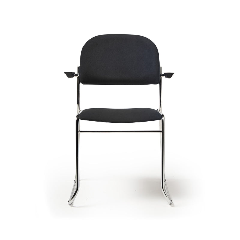 Jive Stacking Armchair With Chrome Frame