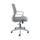 Jonas Grey Mesh Back Operator Chair With Grey Fabric Seat & Grey Base - NWOF