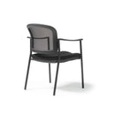 Joni Stacking Chair With Upholstered Seat & Mesh Back - NWOF