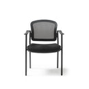 Joni Stacking Chair With Upholstered Seat & Mesh Back - NWOF